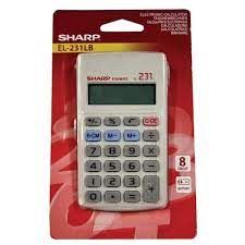 Picture of SHARP EL231 8DIGIT HAND CALCULATOR