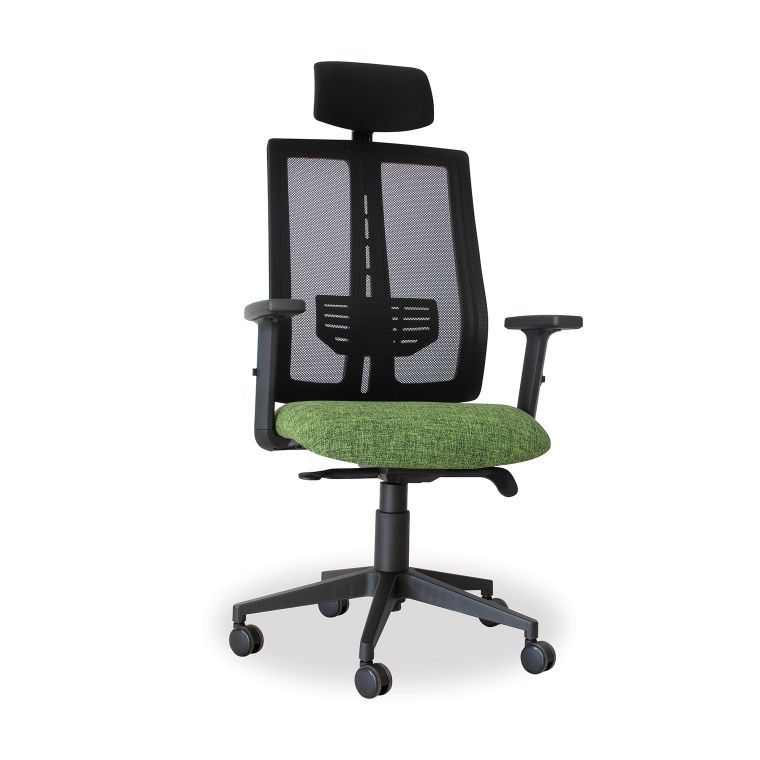 Picture of Bene Highback Operators Chair With Headrest Black ( Bali Highback  Highback )