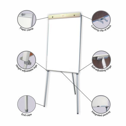 Picture of Flipchart Stand ( Bd9131) Non Magnetic 1000 X 640 
