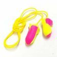Picture of FLUORESCENT DUAL COLOUR BELL PU FOAM DISPOSABLE AND CORED EARPLUG DR-099C SNR35