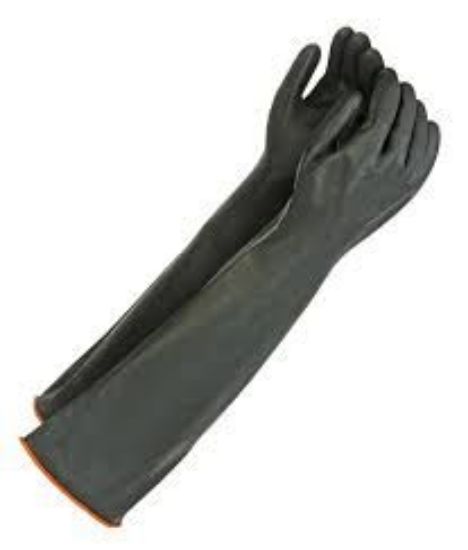 Picture of GLOVE BLACK RUBBER INDUSTRIAL SHOULDER LEGTH