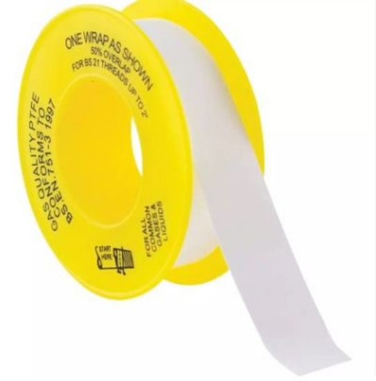 Picture of KEN9838000K 12MMX 5M PTFE TAPE GAS APPROVED BS6974