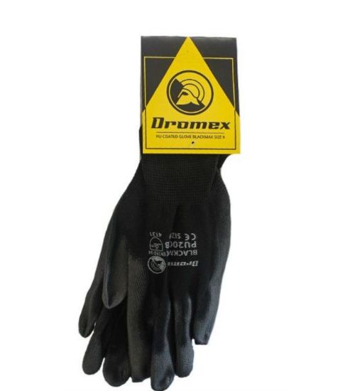 Picture of GLOVE GENERAL PALM DIPPED PU BLACK