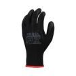 Picture of GLOVE PALM DIPPED BLACK/RED GENERAL PUPROSE