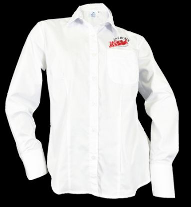 Picture of Button Up Ladies White Long-Sleeve Shirt