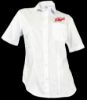 Picture of Button Up Ladies White Short-Sleeve Shirt