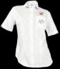 Picture of Button Up Ladies White Short-Sleeve Shirt