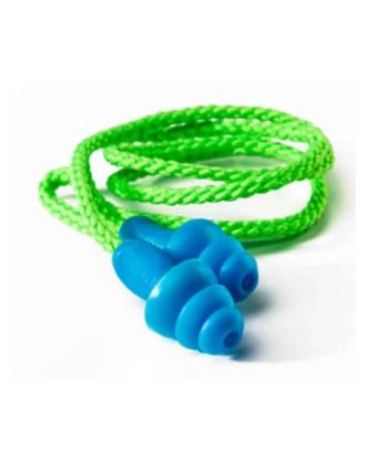 Picture of EARPLUG TRIFLANGE  BLUE REUSABLE DR-118C CORDED SNR29