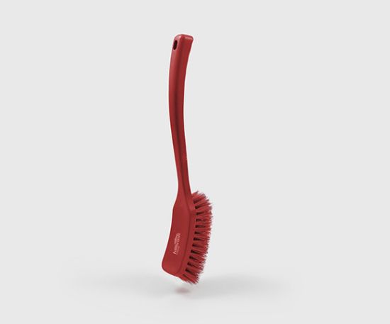 Picture of LONG HANDLE BRUSH SOFT RED