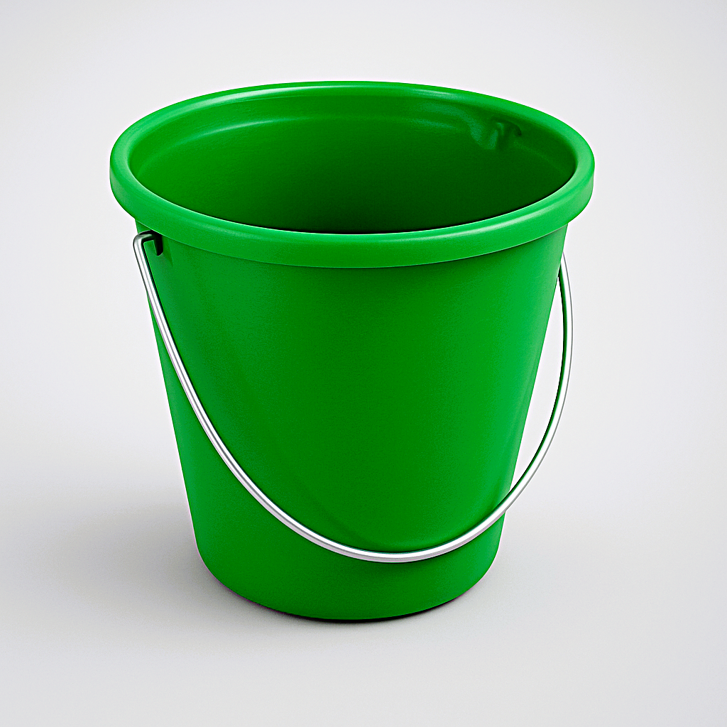 Picture of ROUND PLASTIC BUCKET W/SPOUT GREEN