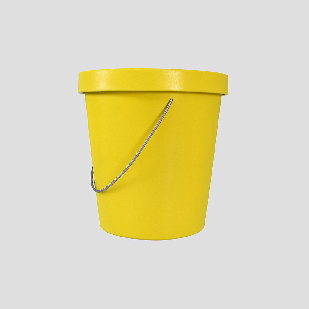 Picture of ROUND PLASTIC BUCKET YELLOW