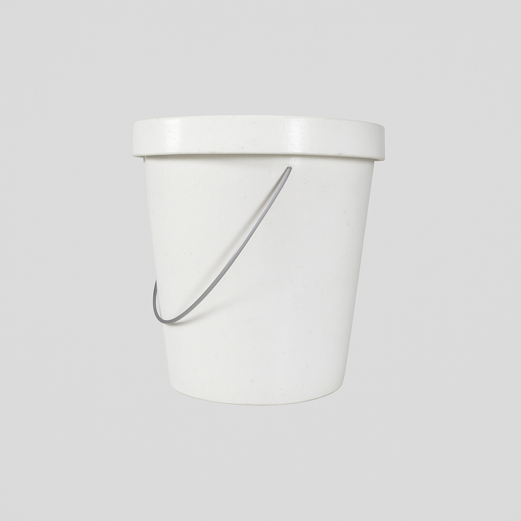 Picture of ROUND PLASTIC BUCKET WHITE