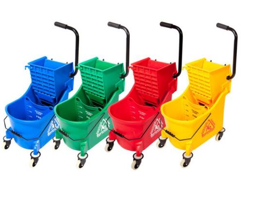 Picture of HI-BACK DBL BUCKET & WRINGER  YELLOW