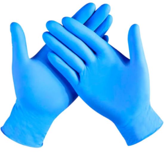 Picture of BLUE NITRILE POWDER FREE L