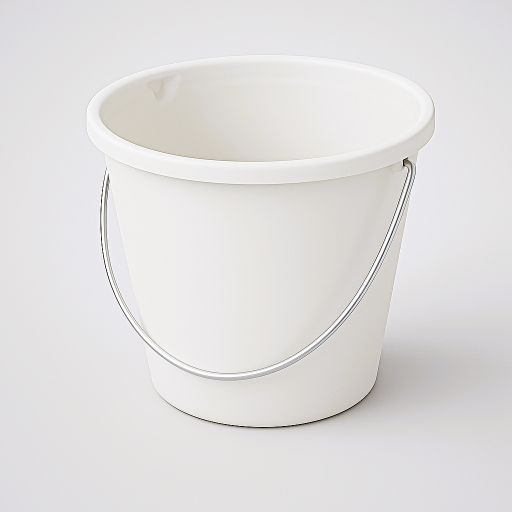Picture of ROUND PLASTIC BUCKET WHITE