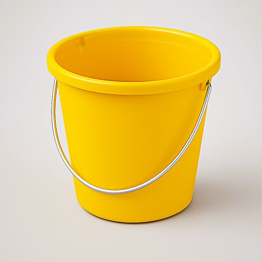 Picture of ROUND PLASTIC BUCKET YELLOW