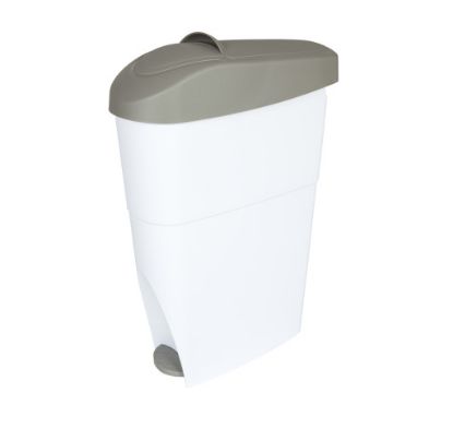 Picture of SANITARY BIN WHITE/GREY PLASTIC