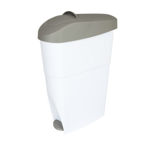 Picture of SANITARY BIN WHITE/GREY PLASTIC