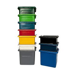 Picture of SQUARE BUCKET ROTO MOULDED DARKBLUE