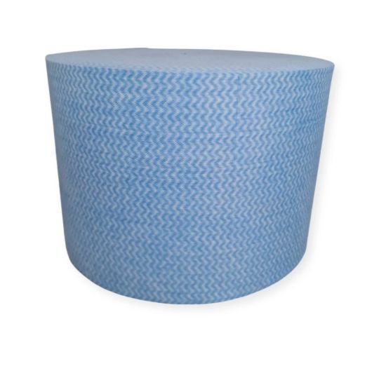 Picture of SPUNLACE ROLL WAVEPRINT BLUE