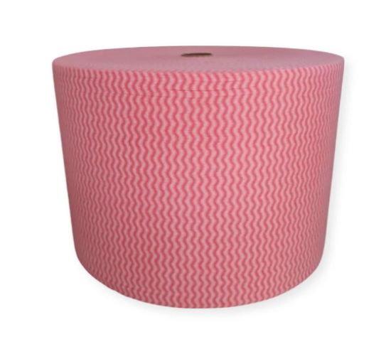 Picture of SPUNLACE ROLL WAVEPRINT RED