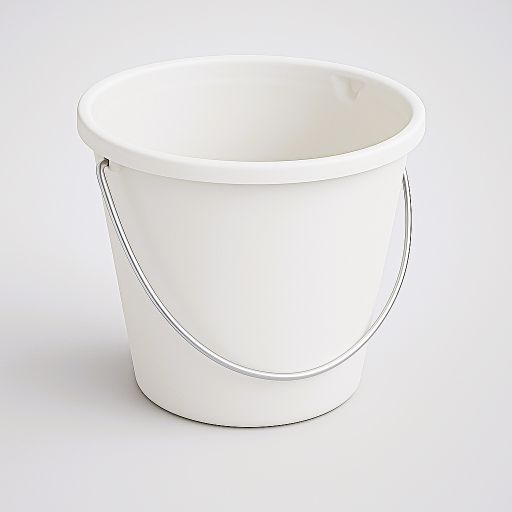 Picture of ROUND PLASTIC BUCKET W/SPOUT WHITE