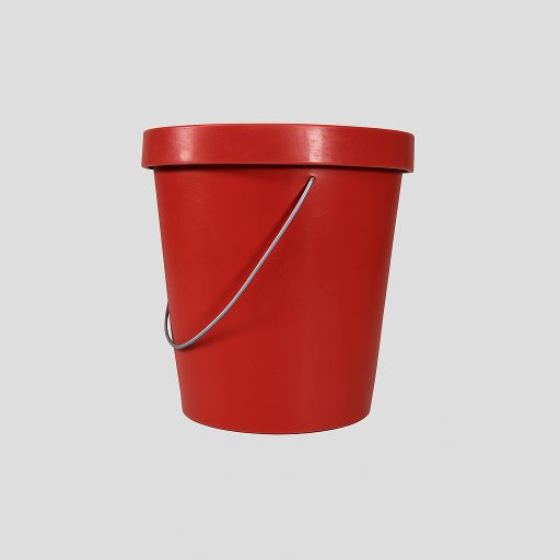 Picture of ROUND PLASTIC BUCKET RED