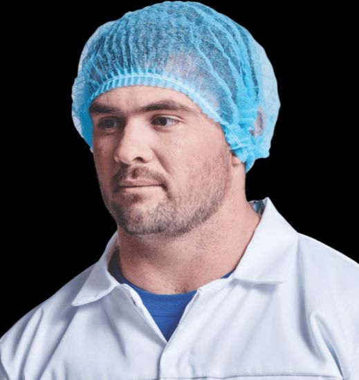 Picture of MOP CAP DISPOSABLE BLUE 12GSM DB ELASTIC 21" 100 PACK