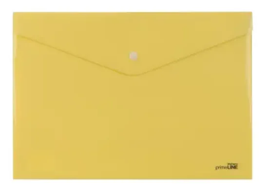 Picture of Waltons Primeline Poly Propylene Carry Folder with Press Stud CH201 (Each) Pastel Yellow