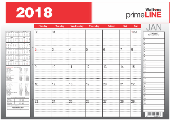 Picture of SAD Calendar Desk Month 