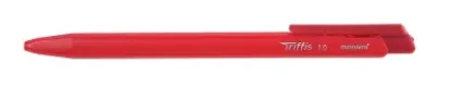 Picture of Monami Triffis Ballpoint Click Pen 1.0mm (Each) Red