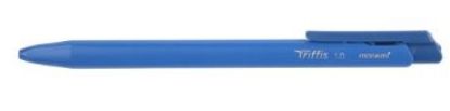 Picture of Monami Triffis Ballpoint Click Pen 1.0mm (Each) Blue