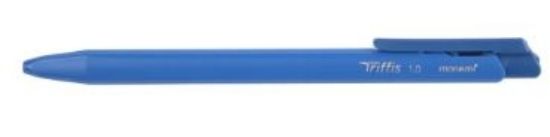 Picture of Monami Triffis Ballpoint Click Pen 1.0mm (Each) Blue