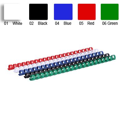 Picture of Waltons Primeline 12mm Plastic Combo Binding Elements (Each) Blue