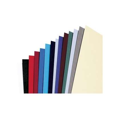 Picture of Rexel Binding Covers A4 297mmx210mm 285mic Leather Board (Pack 50) Blue