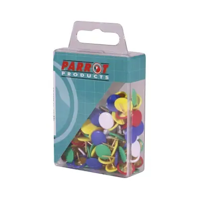 Picture of Parrot Drawing Pins Assorted 
