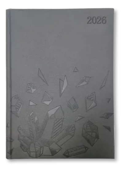 Picture of SAD Nappa Diary Padded Deboss Pattern Page-A-Day A4 297mmx210mm (Each) Grey