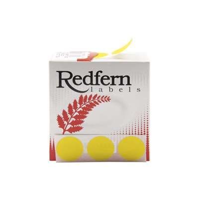 Picture of Labels Self Adhesive 19mm Rnd W322 C19 Box 250 Yellow