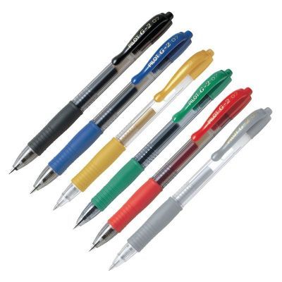Picture of Pilot Rollerball Retractable 0.7mm BL-G2-7F (Each) Light Blue