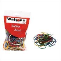 Picture of Waltons Primeline Rubber Bands 100g No 54 Assorted Sizes/Colours